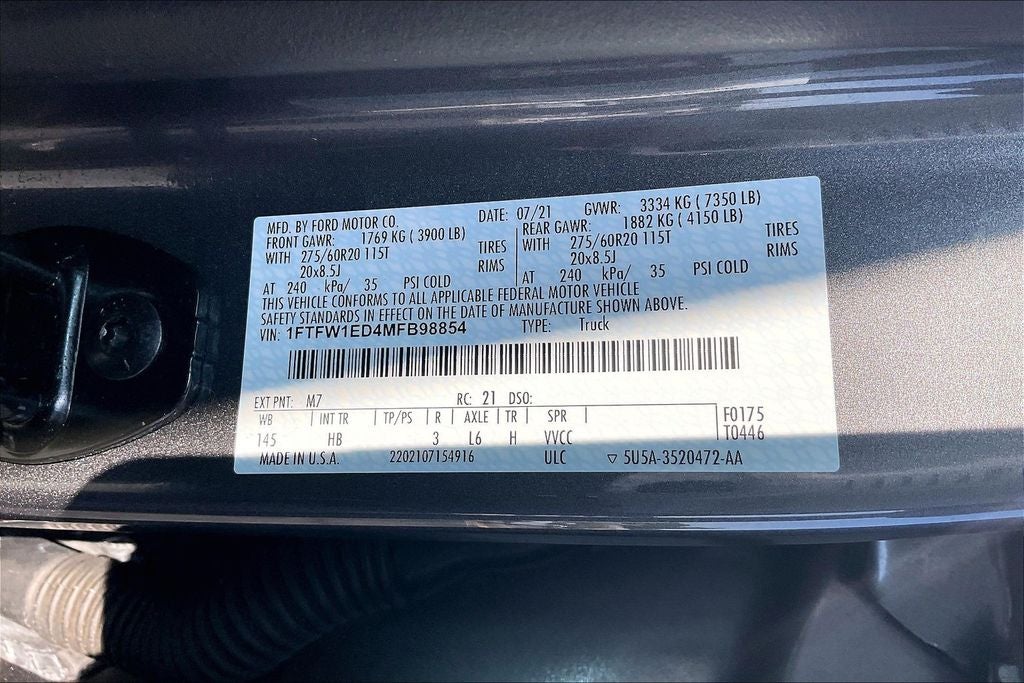 2021 Ford F-150 Lariat