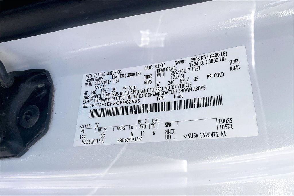 2016 Ford F-150 XL