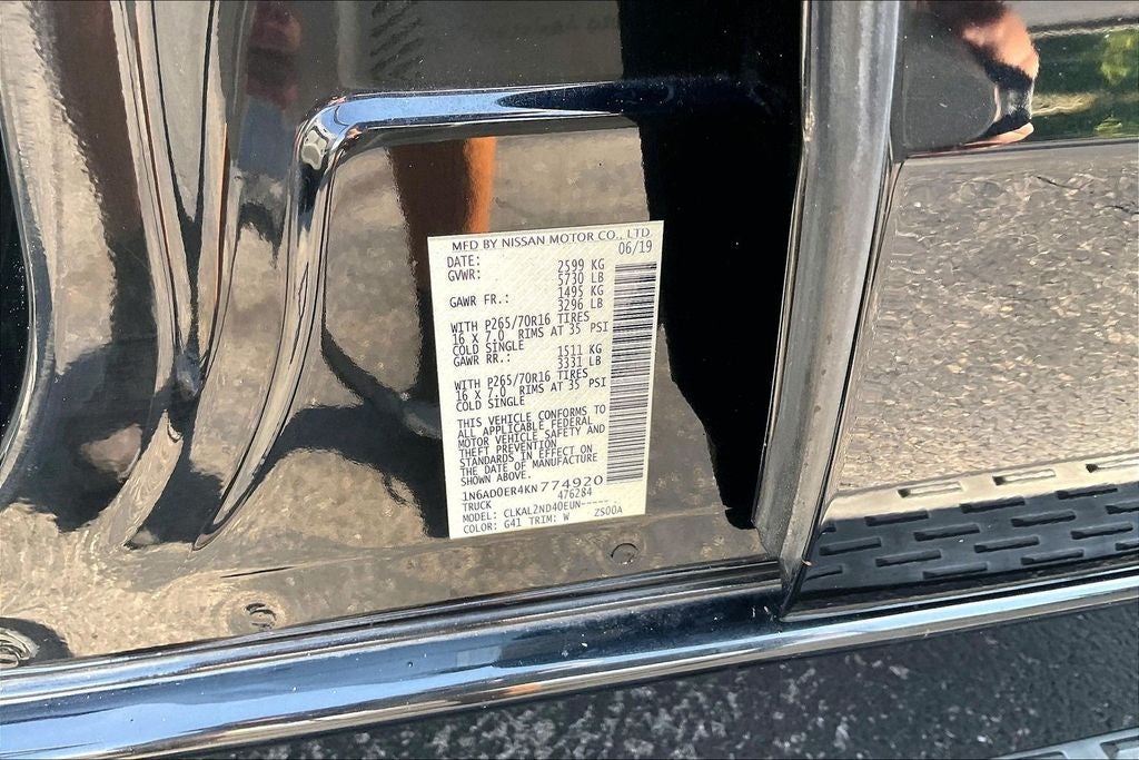 2019 Nissan Frontier SV