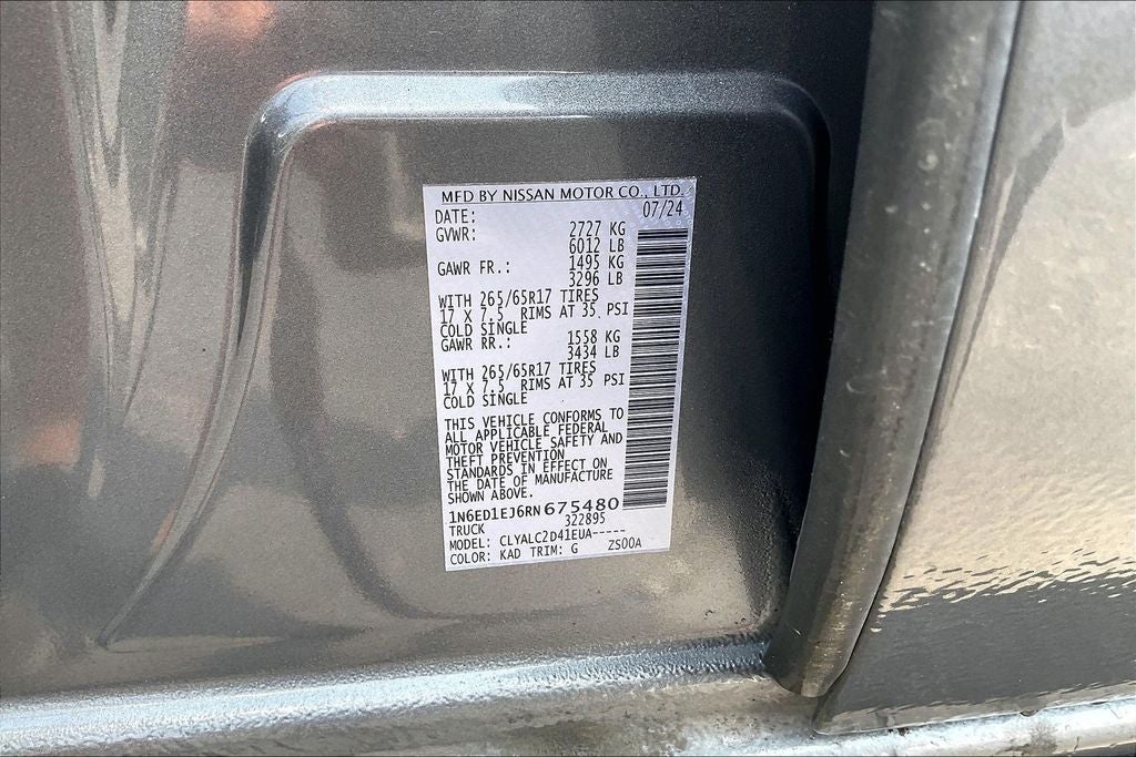 2024 Nissan Frontier SV