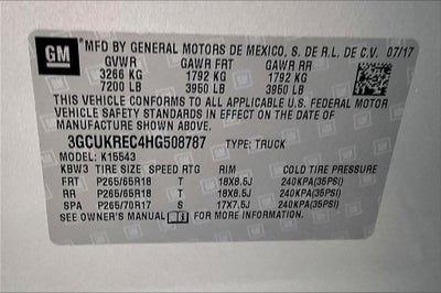 2017 Chevrolet Silverado 1500 LT LT2