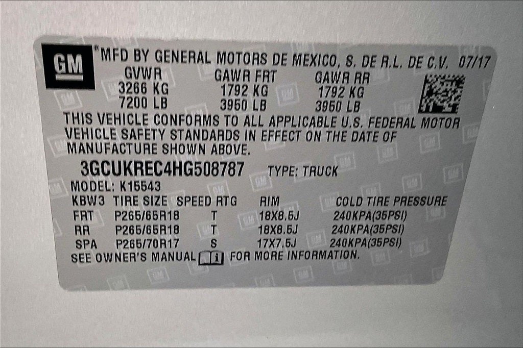 2017 Chevrolet Silverado 1500 LT LT2