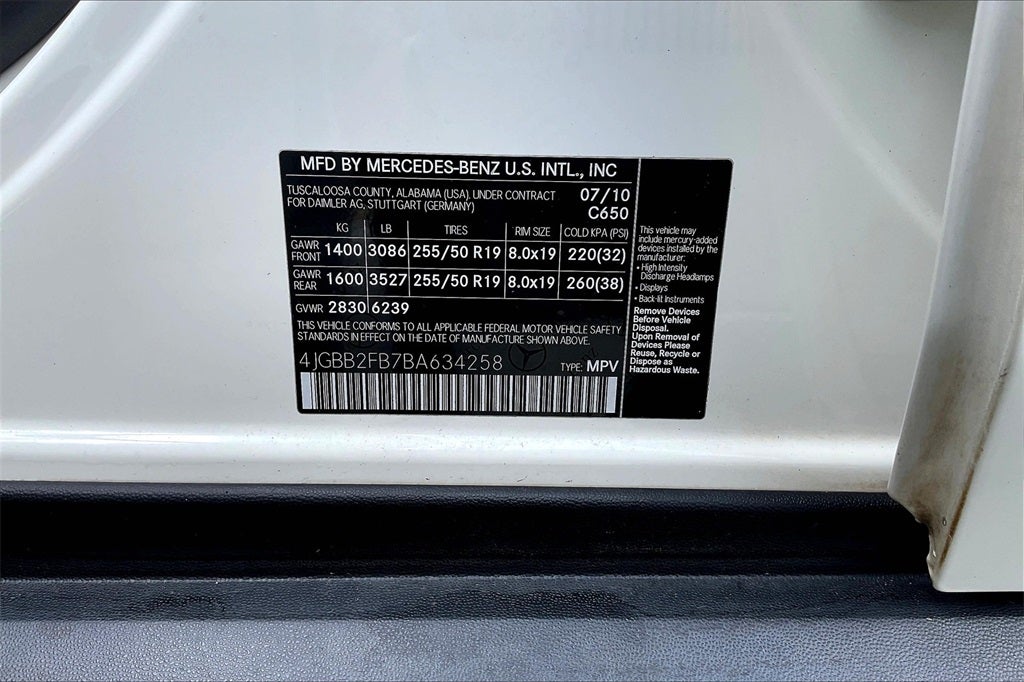 2011 Mercedes-Benz M-Class ML 350 Base BlueTEC® 4MATIC®