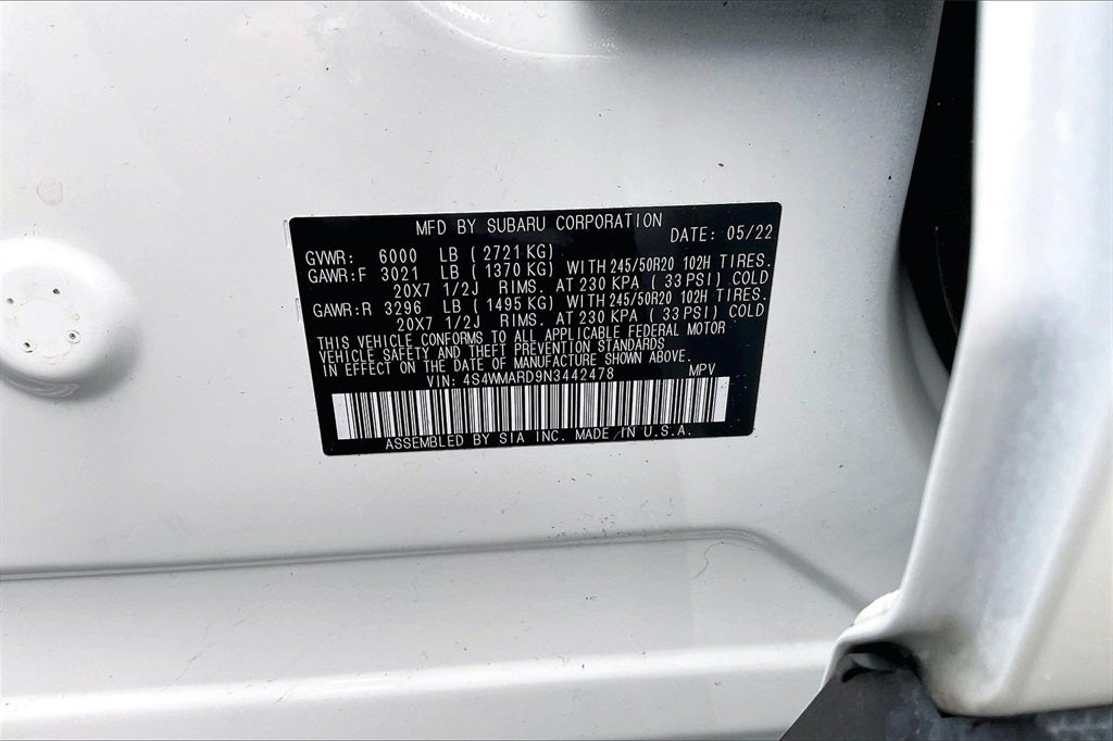 2022 Subaru Ascent Touring