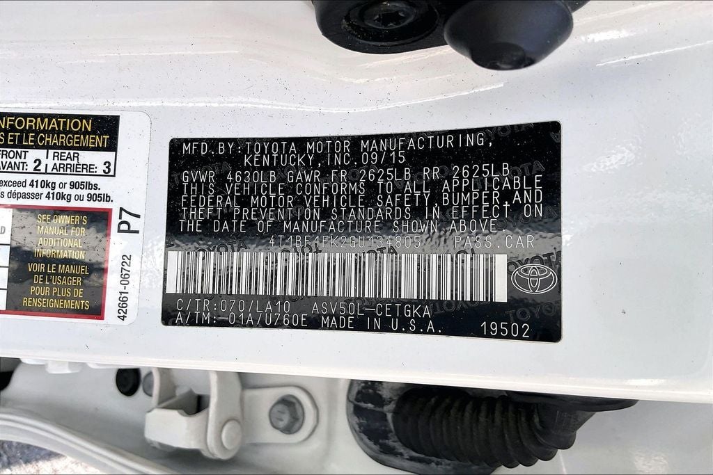 2016 Toyota Camry XLE