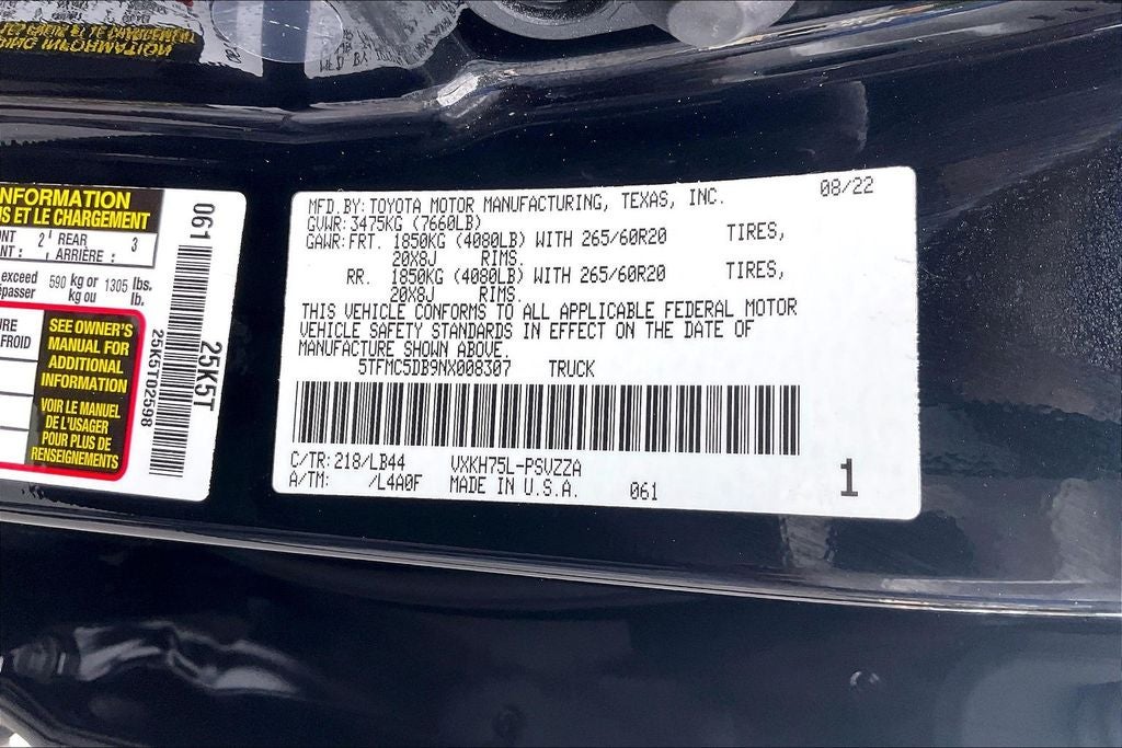 2022 Toyota Tundra Hybrid 1794 Edition
