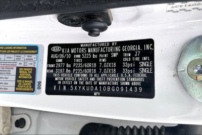 2011 Kia Sorento EX