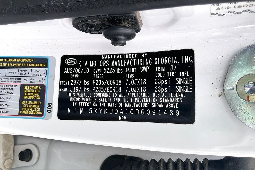 2011 Kia Sorento EX