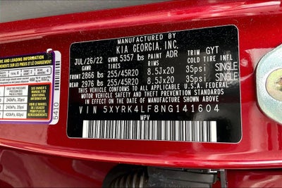 2022 Kia Sorento SX