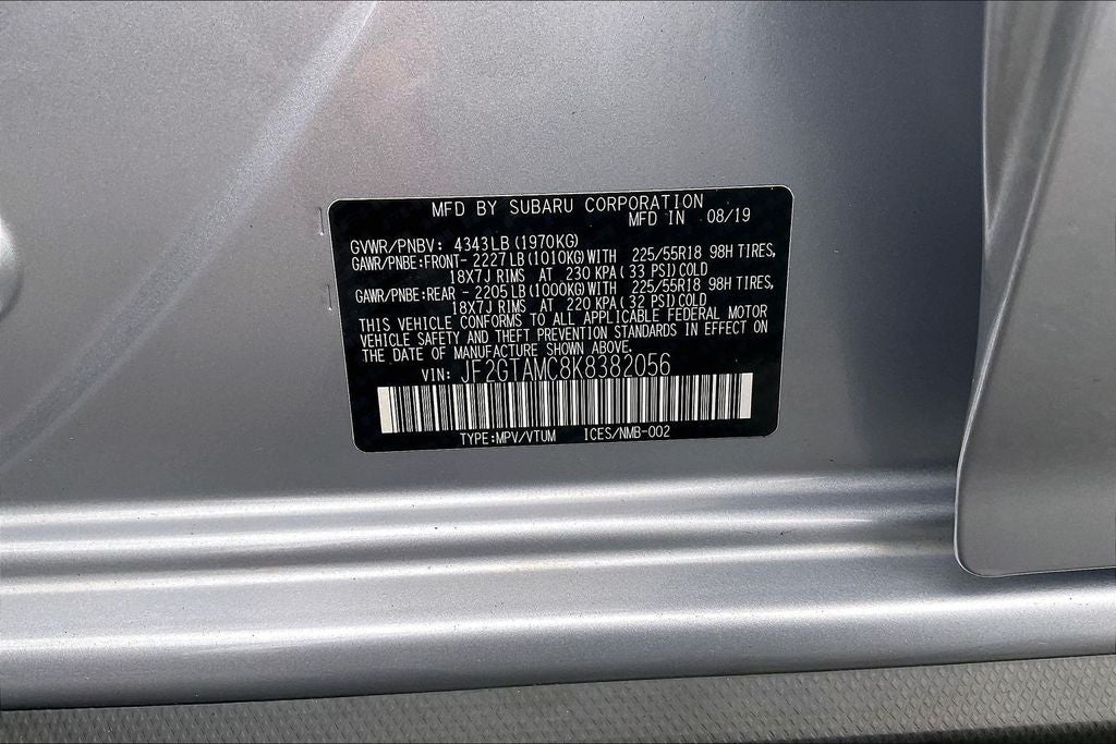 2019 Subaru Crosstrek 2.0i Limited