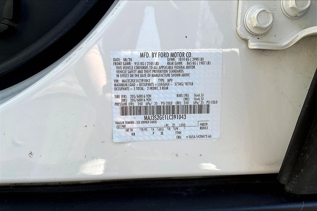 2020 Ford EcoSport SE