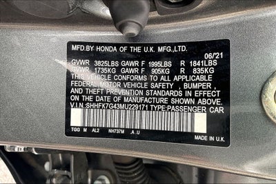 2021 Honda Civic Sport