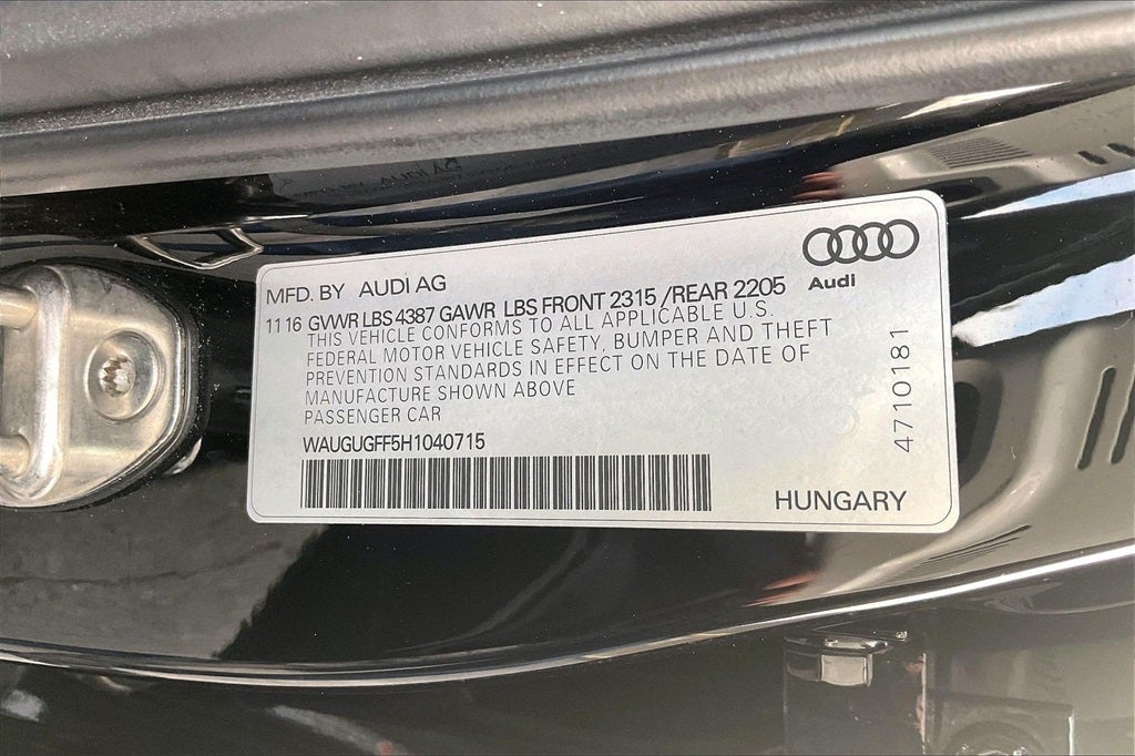 2017 Audi A3 2.0T Premium Plus
