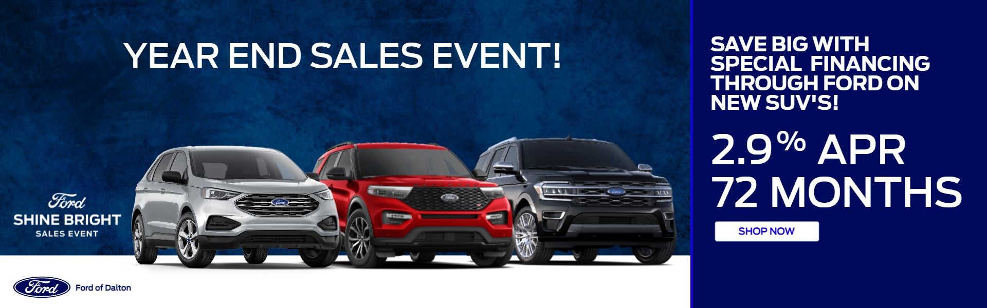 Ford Shine Bright Sales Event SUVs