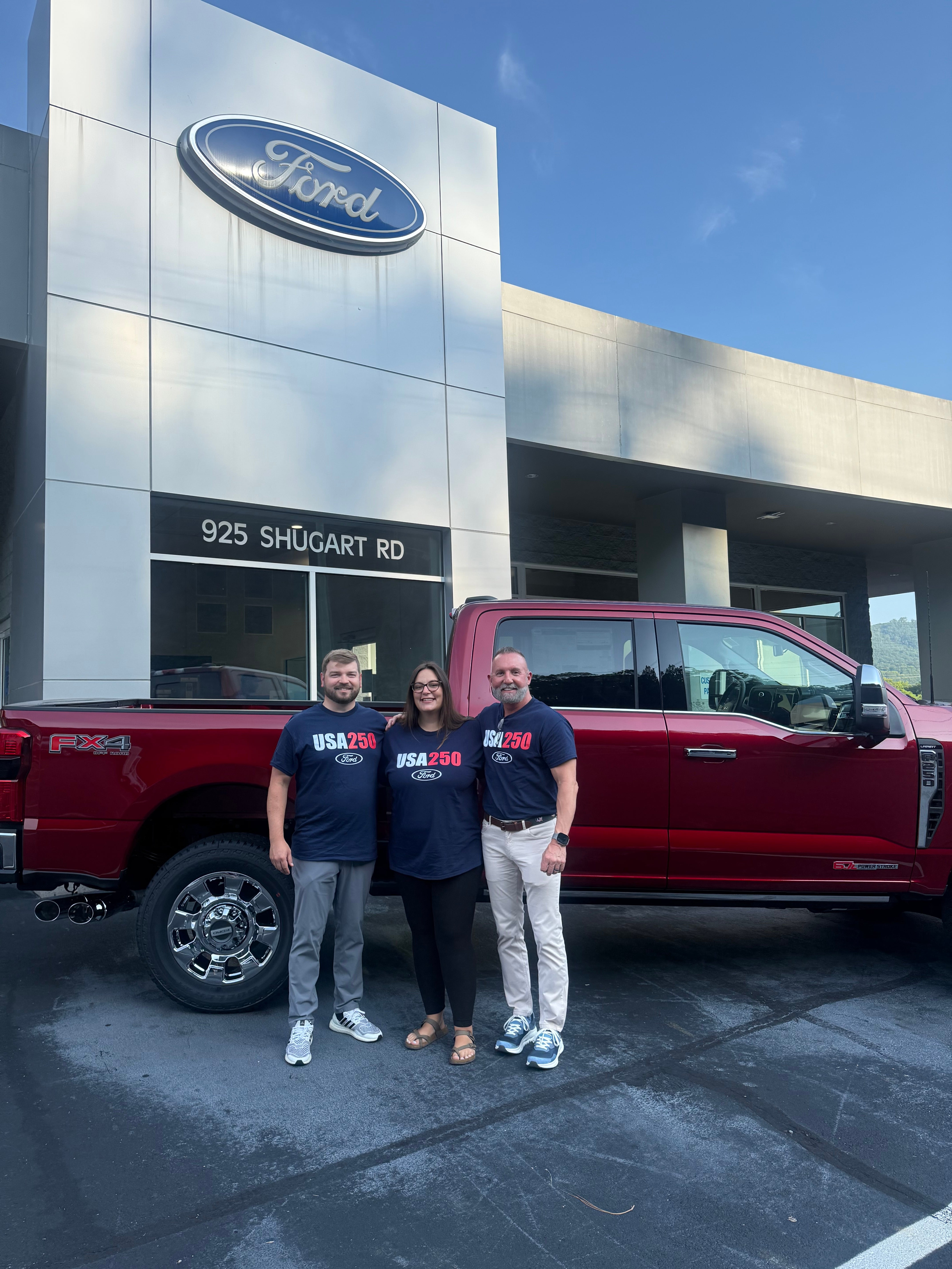 Ford of Dalton team receiving President's Award